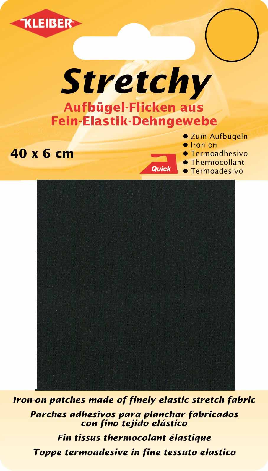 Kleiber Iron On Repair Patch for Fine Knit Textiles-40cm x 12 cm Size-Light Blue 